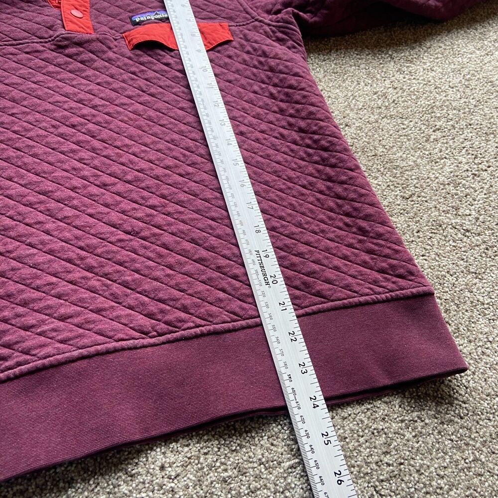 PATAGONIA ORGANIC COTTON QUARTER BUTTON UP MAROON SIZE SMALL - Picture 9 of 9